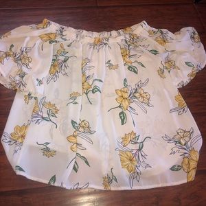 Off the shoulder top.